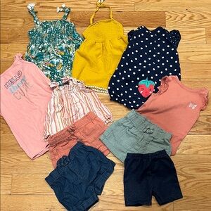Girls 18 Month Summer Clothes Outfits Bundle